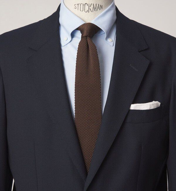 UNITED ARROWS green label relaxing「GLR ポリエステル ウォッシャブル ニット ソリッド ネクタイ ニットタイ」|ネクタイ・蝶ネクタイ|DK.BROWN
