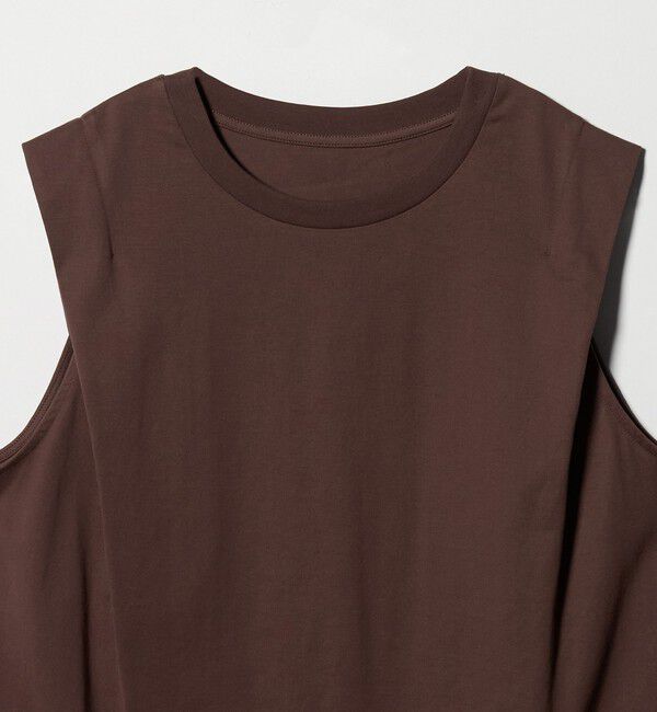 UNITED ARROWS green label relaxing「ショルダータック ノースリーブ プルオーバー カットソー」|Tシャツ・カットソー|