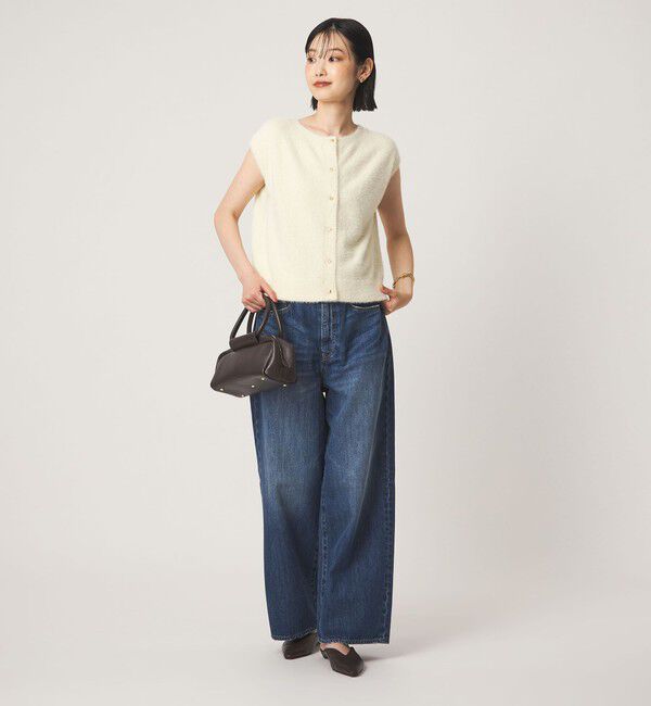 UNITED ARROWS green label relaxing「フラッフフェザー 2WAY フレンチスリーブ ニット」|ニット・セーター|