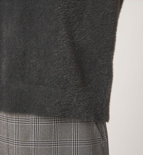 UNITED ARROWS green label relaxing「フラッフフェザー 2WAY フレンチスリーブ ニット」|ニット・セーター|