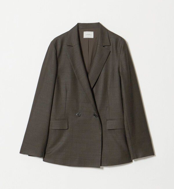 UNITED ARROWS green label relaxing「［size SHORTあり］トリアセ ライト ダブルジャケット  UVカット 通気性」|テーラードジャケット|DK.GRAY
