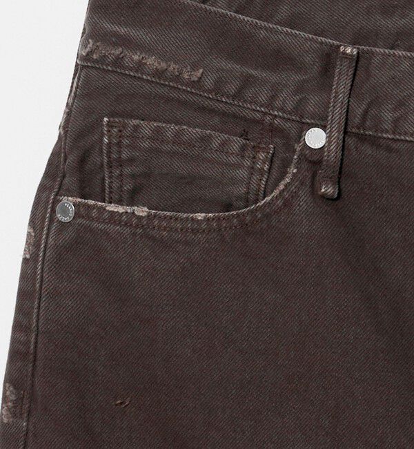 BEAUTY&YOUTH UNITED ARROWS「＜upper hights＞THE NIECE MID RISE デニムパンツ/ダークブラウン」|デニム|