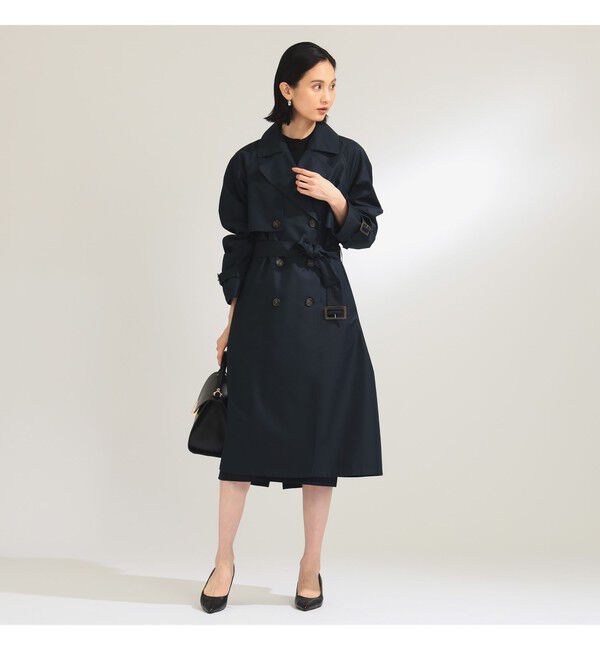 Demi-Luxe BEAMS 「ライト ツイル トレンチコート」|ダッフルコート|NAVY
