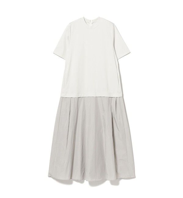 Demi-Luxe BEAMS 「タフタ コンビ Tシャツワンピース」|ワンピース|