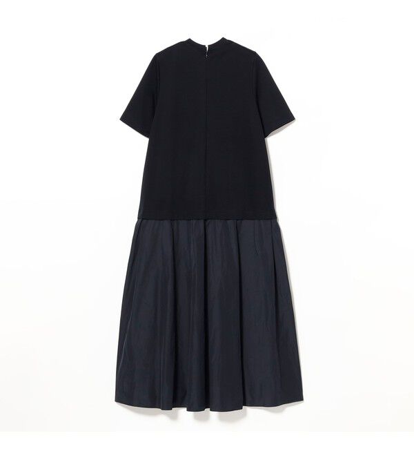Demi-Luxe BEAMS 「タフタ コンビ Tシャツワンピース」|ワンピース|