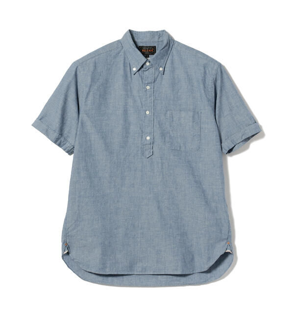 BEAMS「BEAMS PLUS / B.D. Pullover Short Sleeve Chambray」|シャツ・ブラウス|