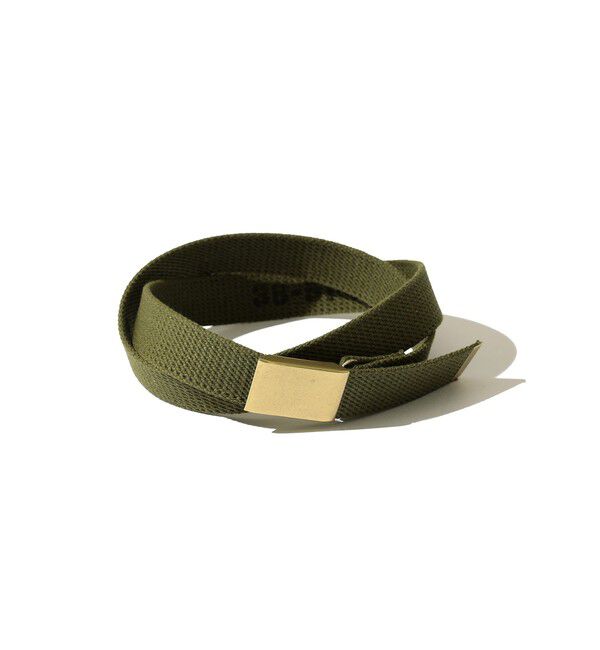 BEAMS PLUS「Plate Canvas Belt」|ベルト|OLIVE