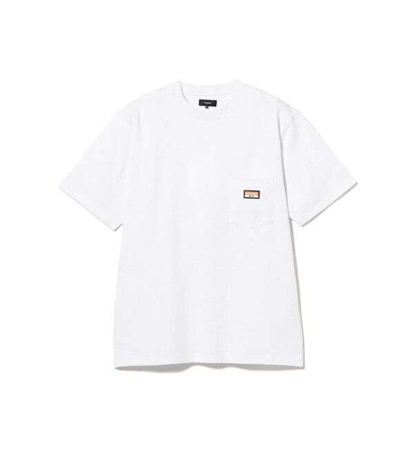 BEAMS「ヘビーウエイト ロゴワッペン Tシャツ【ベーシックフィット】」|Tシャツ・カットソー|