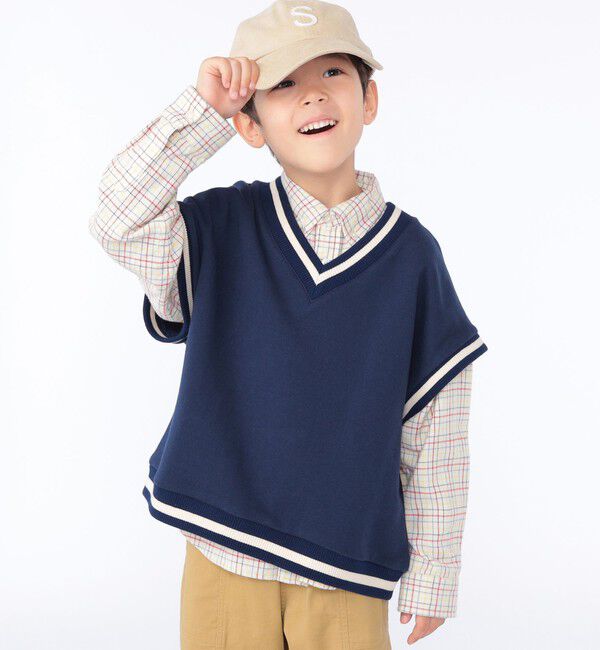 SHIPS KIDS「SHIPS KIDS:100～140cm / スウェット ベスト」|ベスト・ジレ|