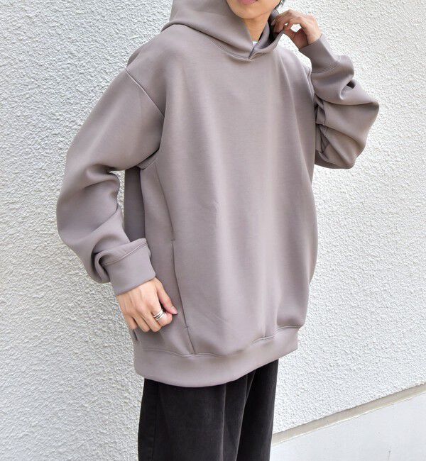 SHIPS any「SHIPS any: カラー ダンボール スナップ プルオーバー パーカー 26AW◆」|パーカー|グレー系その他