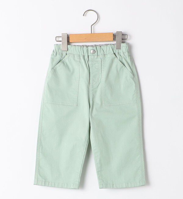 SHIPS KIDS「SHIPS KIDS:100～130cm / カラー 6分丈 ショーツ」|その他|ライトグリーン