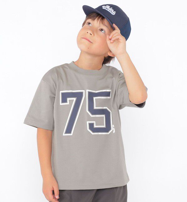 SHIPS KIDS「SHIPS KIDS:100～130cm /  ナンバリング デザイン 半袖 Tシャツ」|Tシャツ・カットソー|