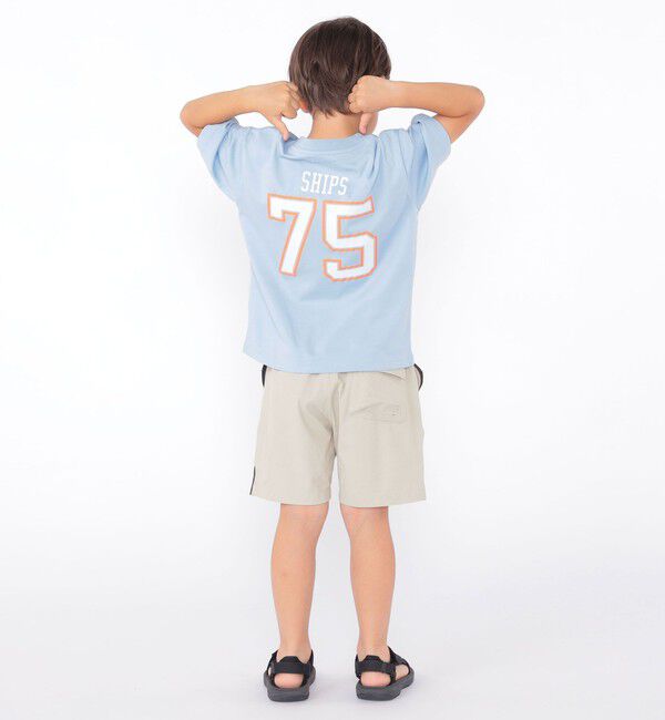 SHIPS KIDS「SHIPS KIDS:100～130cm /  ナンバリング デザイン 半袖 Tシャツ」|Tシャツ・カットソー|