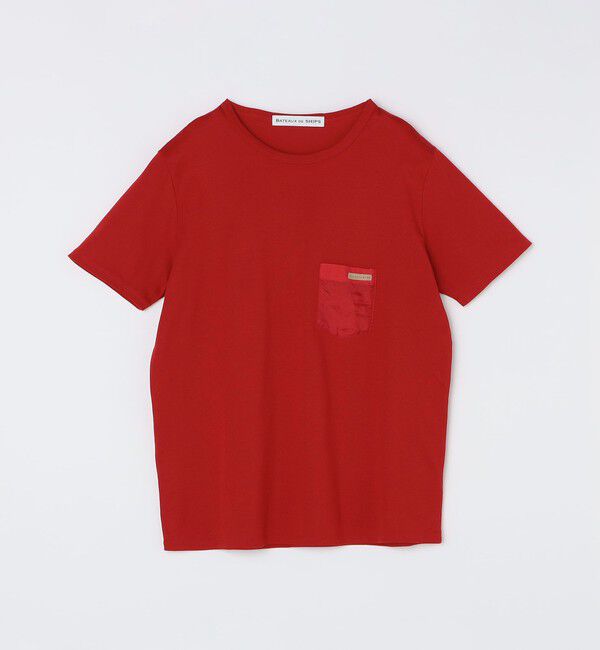 SHIPS「BATEAUX DE SHIPS: ポケット Tシャツ」|Tシャツ・カットソー|レッド