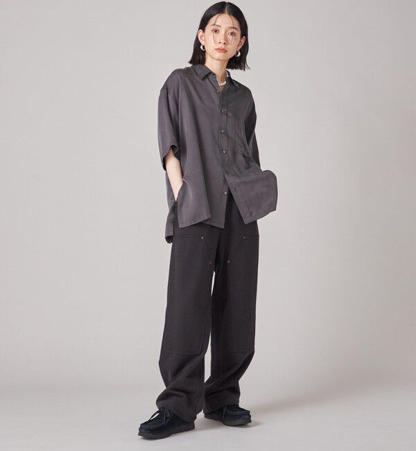 SHIPS for women「SHIPS NINE CASE:〈手洗い可能〉オーバーサイズ シャツ」|シャツ・ブラウス|