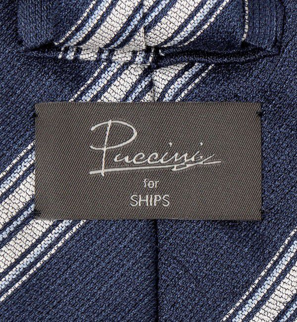SHIPS「Puccini: シルク アムンゼン ストライプ ネクタイ」|ネクタイ・蝶ネクタイ|