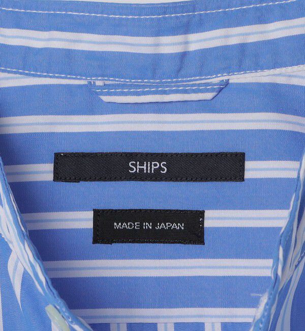 SHIPS「SHIPS: 〈MADE IN JAPAN〉バンドカラー ブロード シャツ ロングスリーブ」|シャツ・ブラウス|