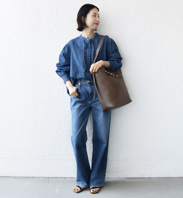 SHIPS for women「【WEB限定】ハトメ ベルト ワンショルダー バッグ M」|トートバッグ|