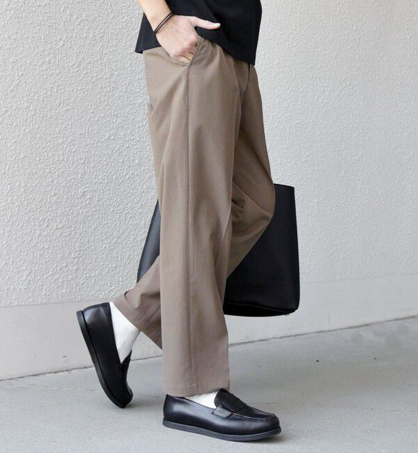 SHIPS any「SHIPS any:〈吸水速乾〉Rapidry クリース アンクル テーパード イージーパンツ26SS◇」|スラックス|ベージュ