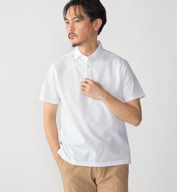 SHIPS「SHIPS:〈接触冷感〉I Cotoni di Albini ショート スリーブ ポロシャツ」|ポロシャツ|