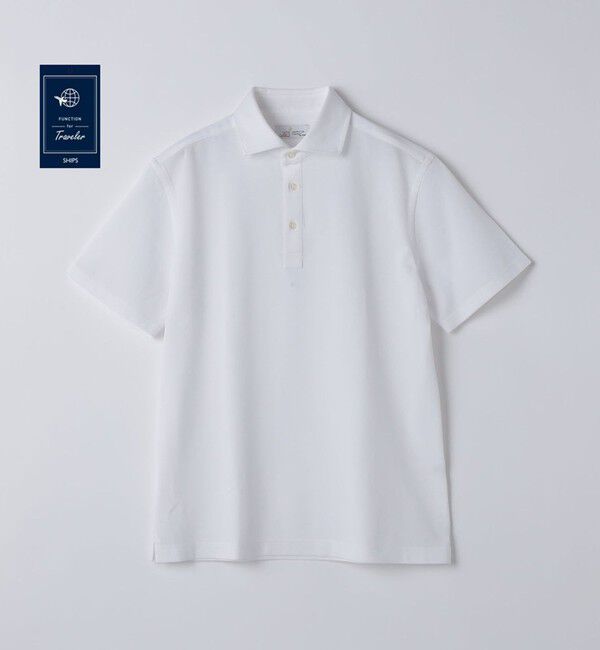 SHIPS「SHIPS:〈接触冷感〉I Cotoni di Albini ショート スリーブ ポロシャツ」|ポロシャツ|