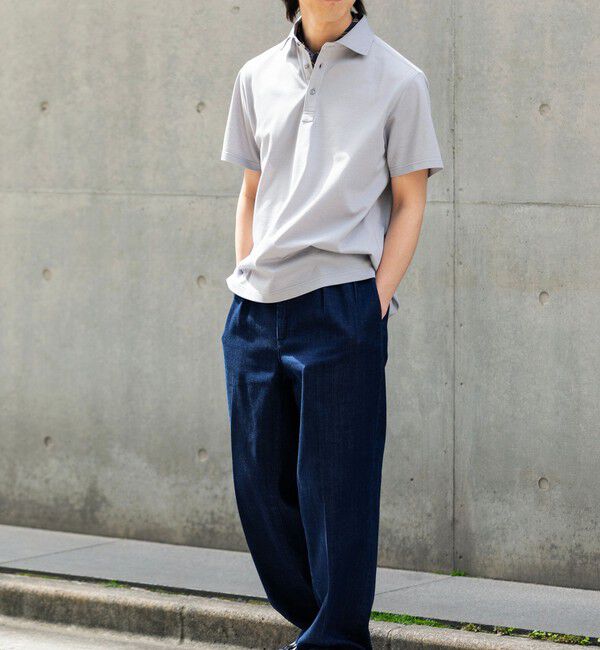 SHIPS「SHIPS:〈接触冷感〉I Cotoni di Albini ショート スリーブ ポロシャツ」|ポロシャツ|