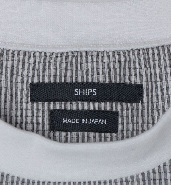 SHIPS「SHIPS:〈MADE IN JAPAN〉空羽 サッカー Tシャツ」|Tシャツ・カットソー|