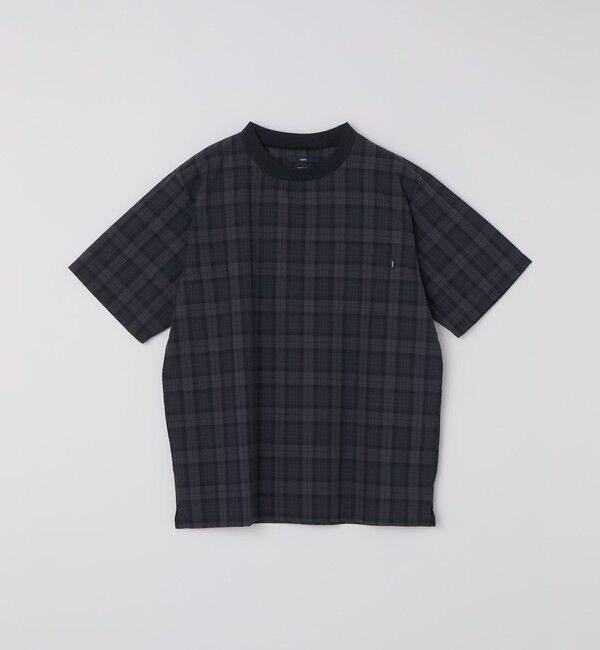 SHIPS「SHIPS:〈MADE IN JAPAN〉空羽 サッカー Tシャツ」|Tシャツ・カットソー|チャコールグレー