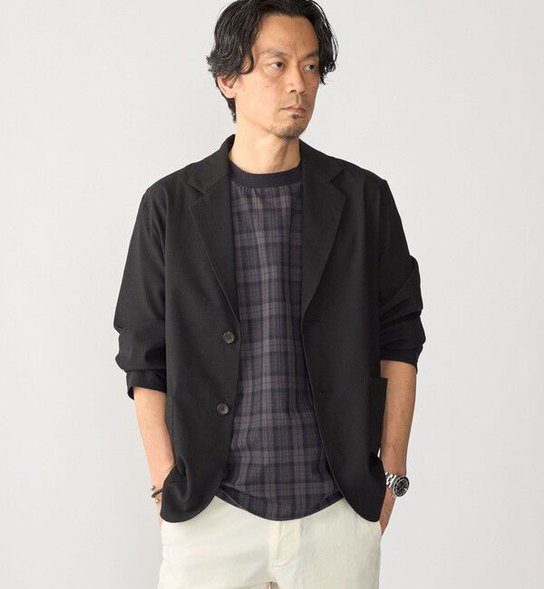 SHIPS「SHIPS:〈MADE IN JAPAN〉空羽 サッカー Tシャツ」|Tシャツ・カットソー|