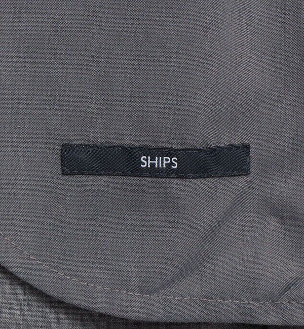 SHIPS「【WEB限定】SHIPS: リネン ライク ワイドスラックス」|スラックス|