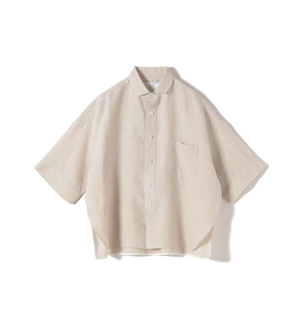 SHIPS for women「TICCA:〈手洗い可能〉リネン 半袖 シャツ」|シャツ・ブラウス|