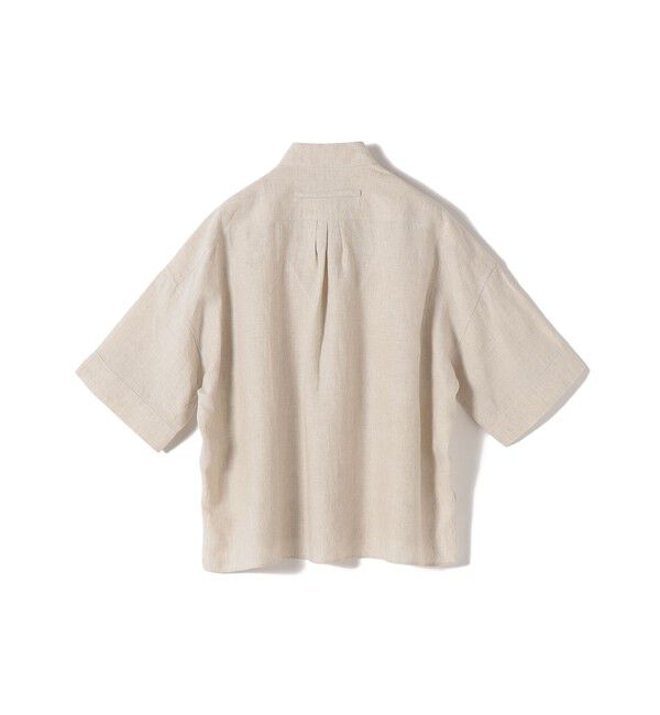 SHIPS for women「TICCA:〈手洗い可能〉リネン 半袖 シャツ」|シャツ・ブラウス|