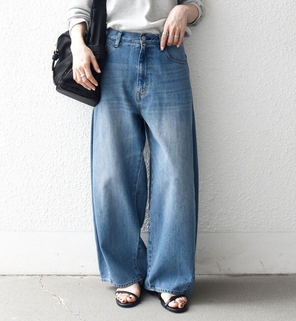 SHIPS any「SHIPS any:〈洗濯機可能〉バレル デニム パンツ［SHIPS any DENIM］」|デニム|ブルー