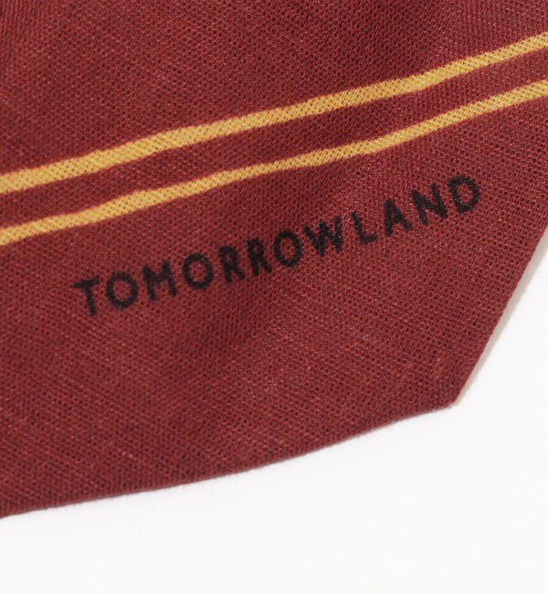 TOMORROWLAND GOODS「TOMORROWLAND コットンリネンシルク ストライプスカーフ」|バンダナ・スカーフ|