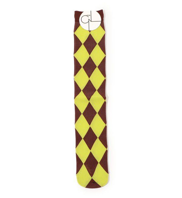 TOMORROWLAND GOODS「CONLEAD SHEER ARGYLE ソックス」|ソックス|