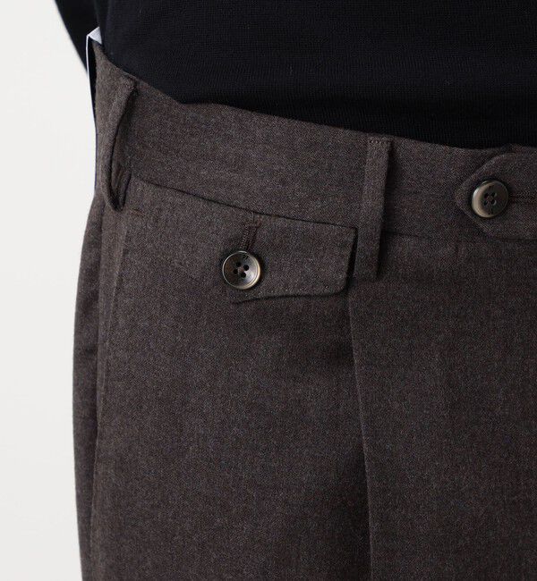 TOMORROWLAND BUYING WEAR「PT TRINO GENTS ウールストレッチ 1プリーツスラックス」|スラックス|