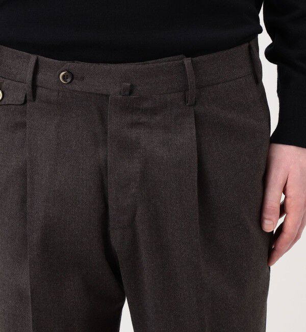 TOMORROWLAND BUYING WEAR「PT TRINO GENTS ウールストレッチ 1プリーツスラックス」|スラックス|