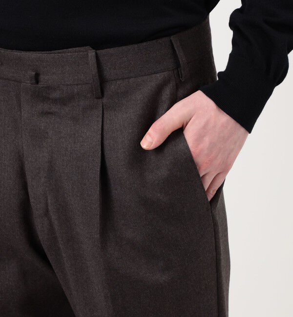 TOMORROWLAND BUYING WEAR「PT TRINO GENTS ウールストレッチ 1プリーツスラックス」|スラックス|