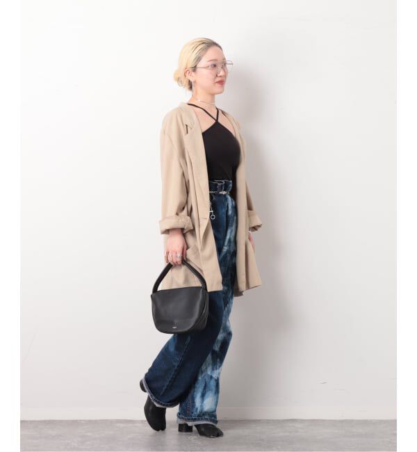  「【blancle/ ブランクレ】Semi circle small bag」|ハンドバッグ|