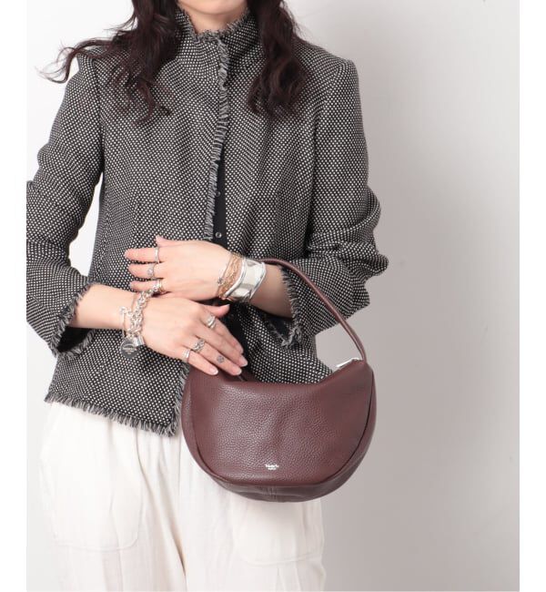  「【blancle/ ブランクレ】Semi circle small bag」|ハンドバッグ|