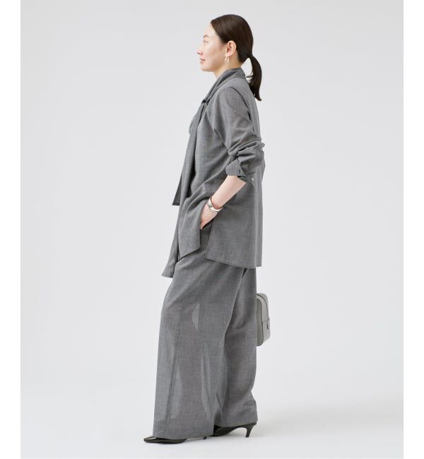VERMEIL par iena「Glen Check ボウブラウス」|シャツ・ブラウス|