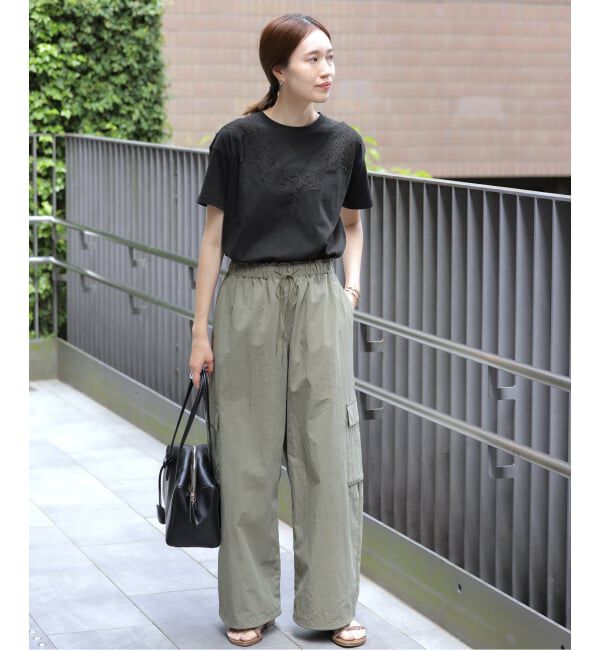 SLOBE IENA「《WEB限定/追加》アイラッシュレースTシャツ」|Tシャツ・カットソー|