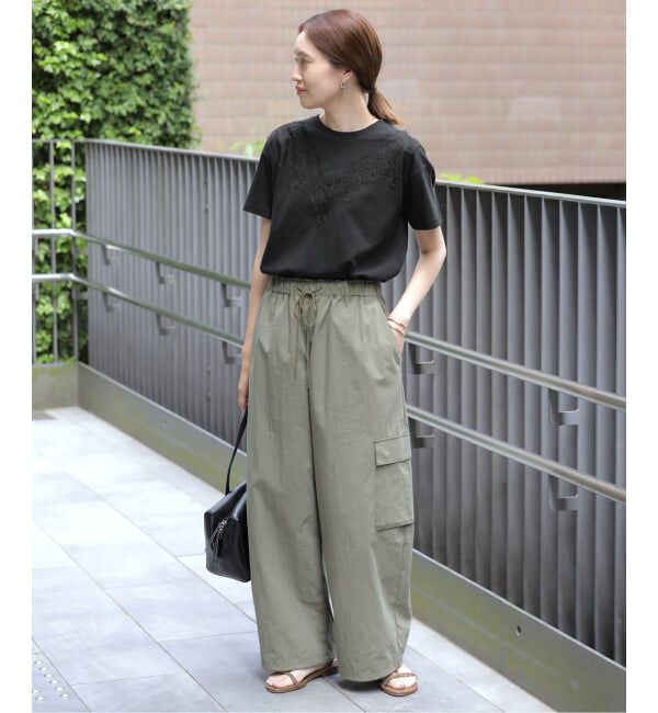 SLOBE IENA「《WEB限定/追加》アイラッシュレースTシャツ」|Tシャツ・カットソー|