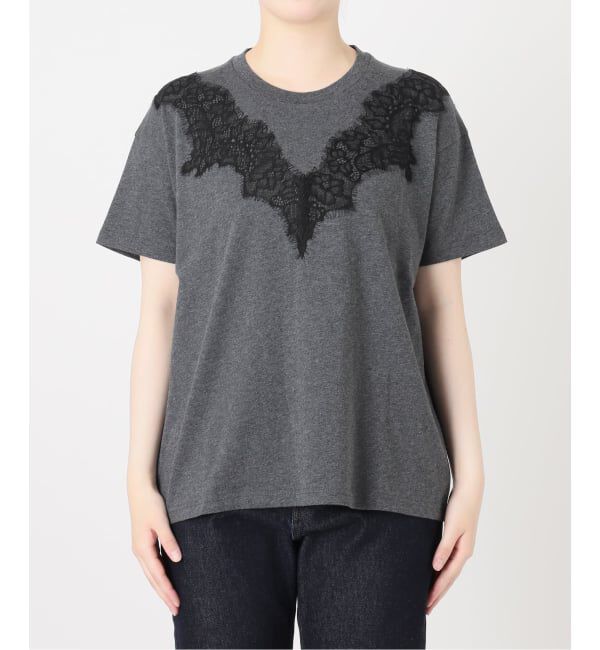 SLOBE IENA「《WEB限定/追加》アイラッシュレースTシャツ」|Tシャツ・カットソー|