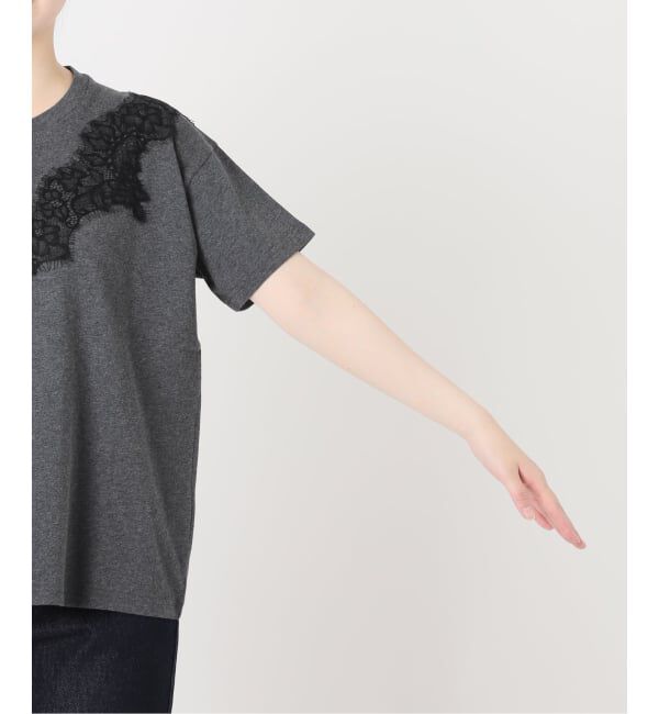 SLOBE IENA「《WEB限定/追加》アイラッシュレースTシャツ」|Tシャツ・カットソー|