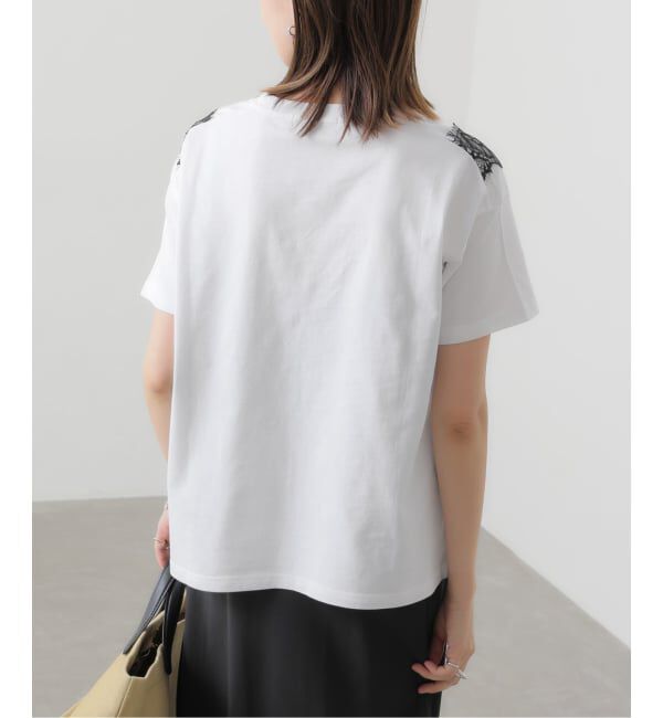 SLOBE IENA「《WEB限定/追加》アイラッシュレースTシャツ」|Tシャツ・カットソー|