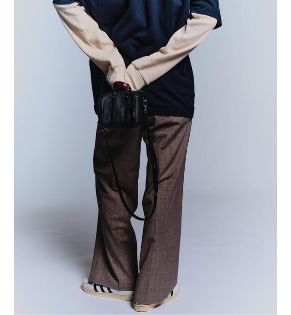 PULP「【VIA / ヴァイア】LOOSE STRAIGHT TROUSERS」|スラックス|ベージュ