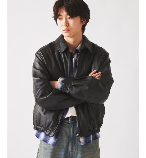 JOURNAL STANDARD relume「ラムレザー ジップジャケット」|ライダースジャケット|