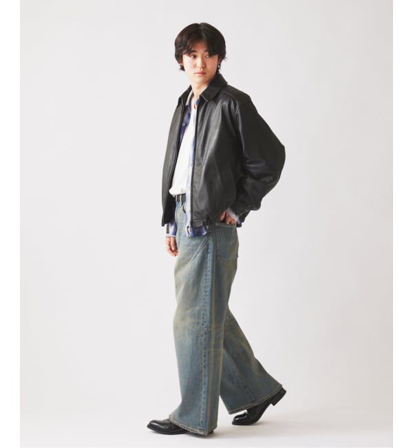 JOURNAL STANDARD relume「ラムレザー ジップジャケット」|ライダースジャケット|