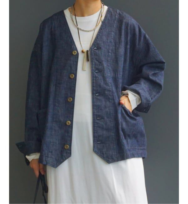 journal standard luxe「10OZデニムレイルロードブルゾン」|デニムジャケット|ネイビー
